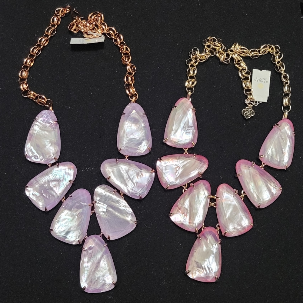 Two NWT Kendra Scott Statement Necklaces